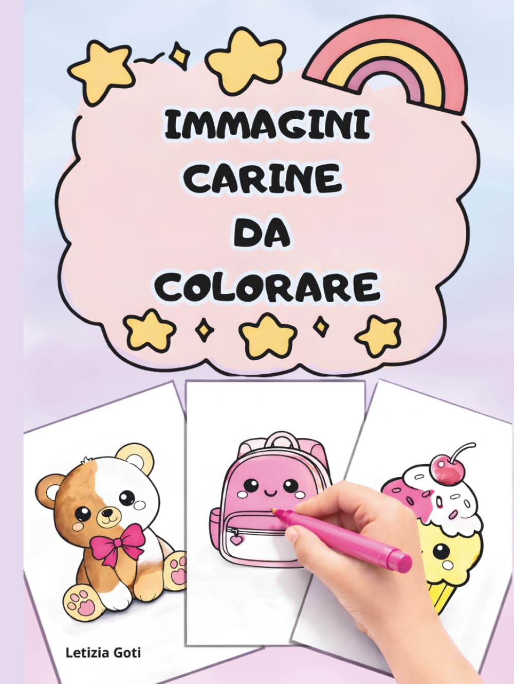 Immagini Carine da Colorare: Libro da colorare con copertina rigida