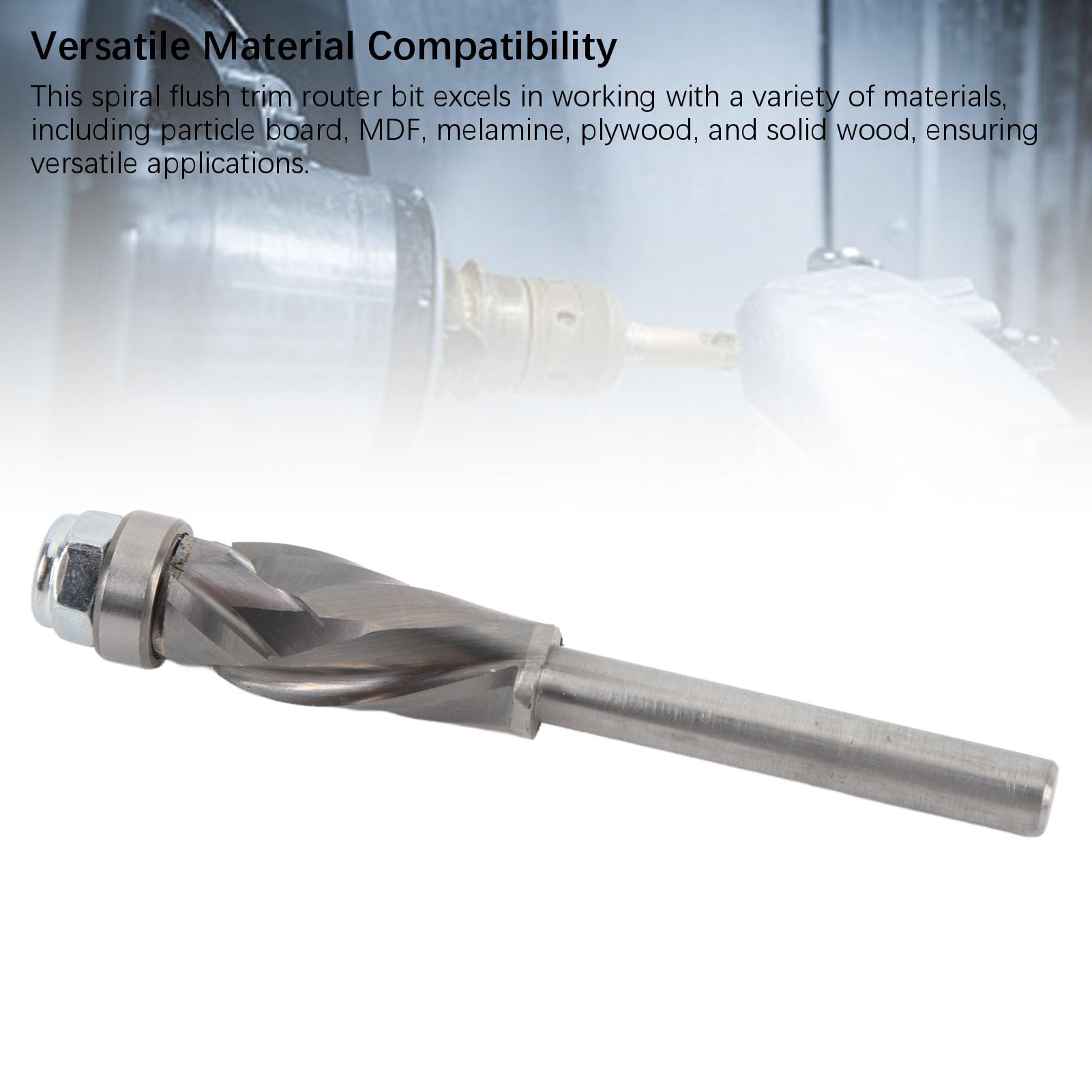 Flush Trim Router Bit Spiral Accuracy Crafting Woodworking