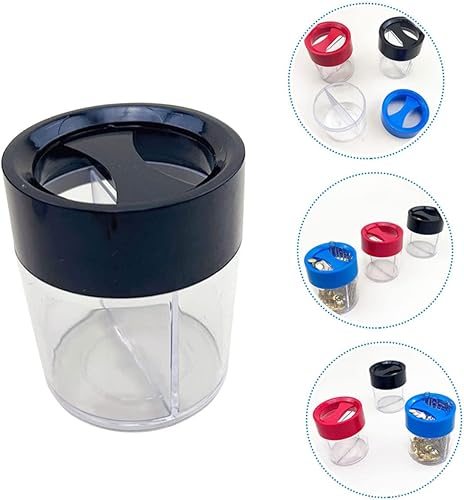 Miniatura 6 de DOITOOL 2 clips para papel, clips para el cabello transparentes, pinzas para el cabello redondas, carpetas de oficina, contenedor de pasador de