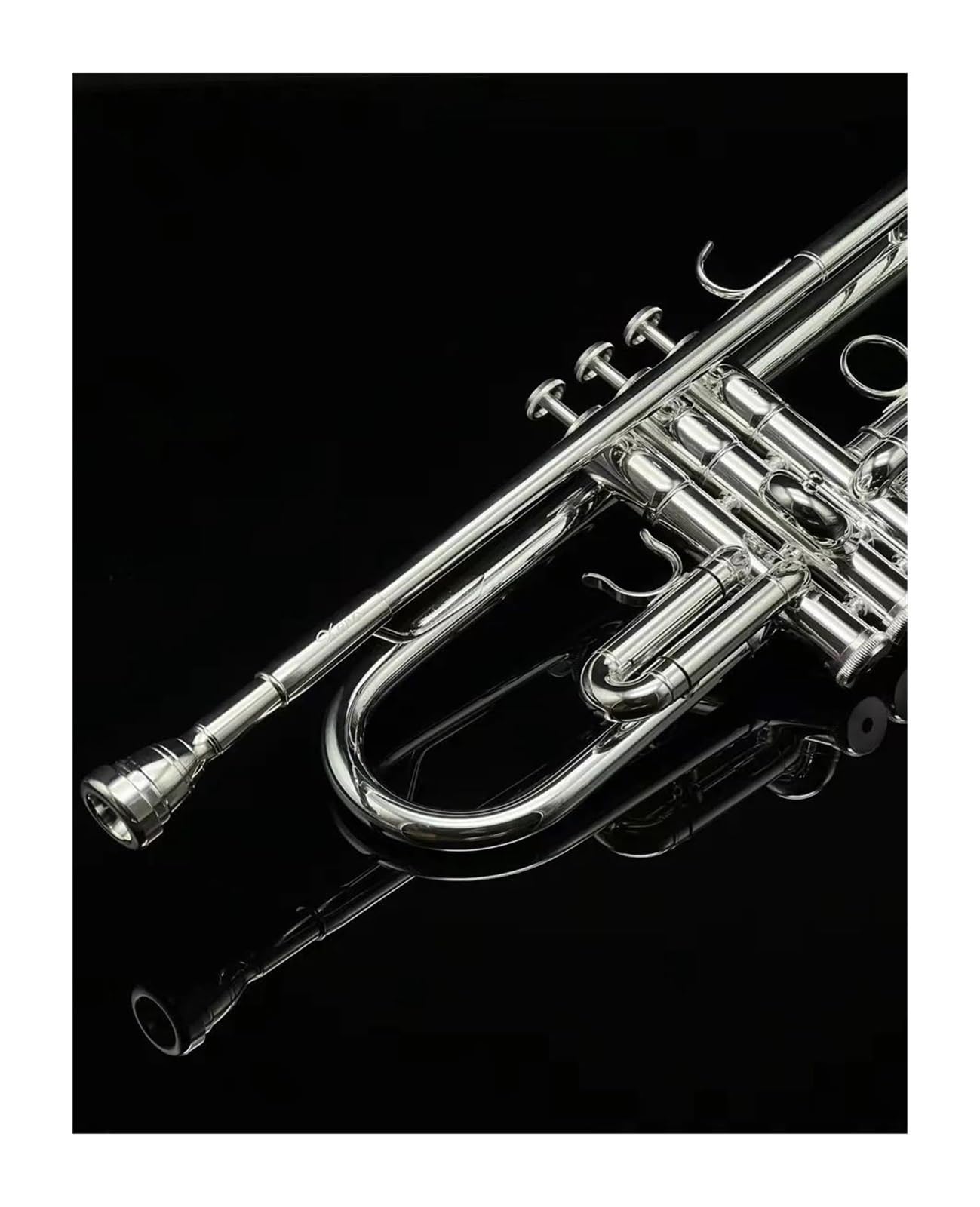 trąbka instrument Oryginalny instrument trąbkowy posrebrzany profesjonalny