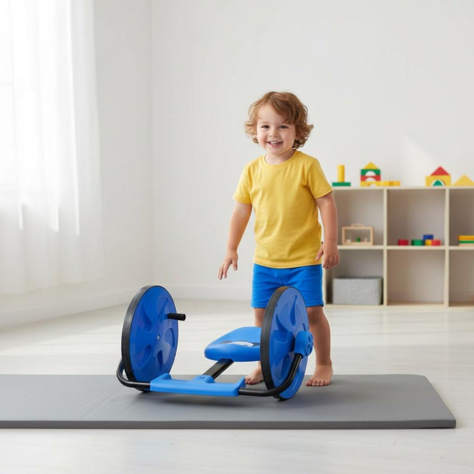 Bicicleta de Equilibrio Infantil Correpasillos Coche de Juguete de Balanceo con Estructura de Ruedas Estable y Conducción Suave Adecuada para, Rojo