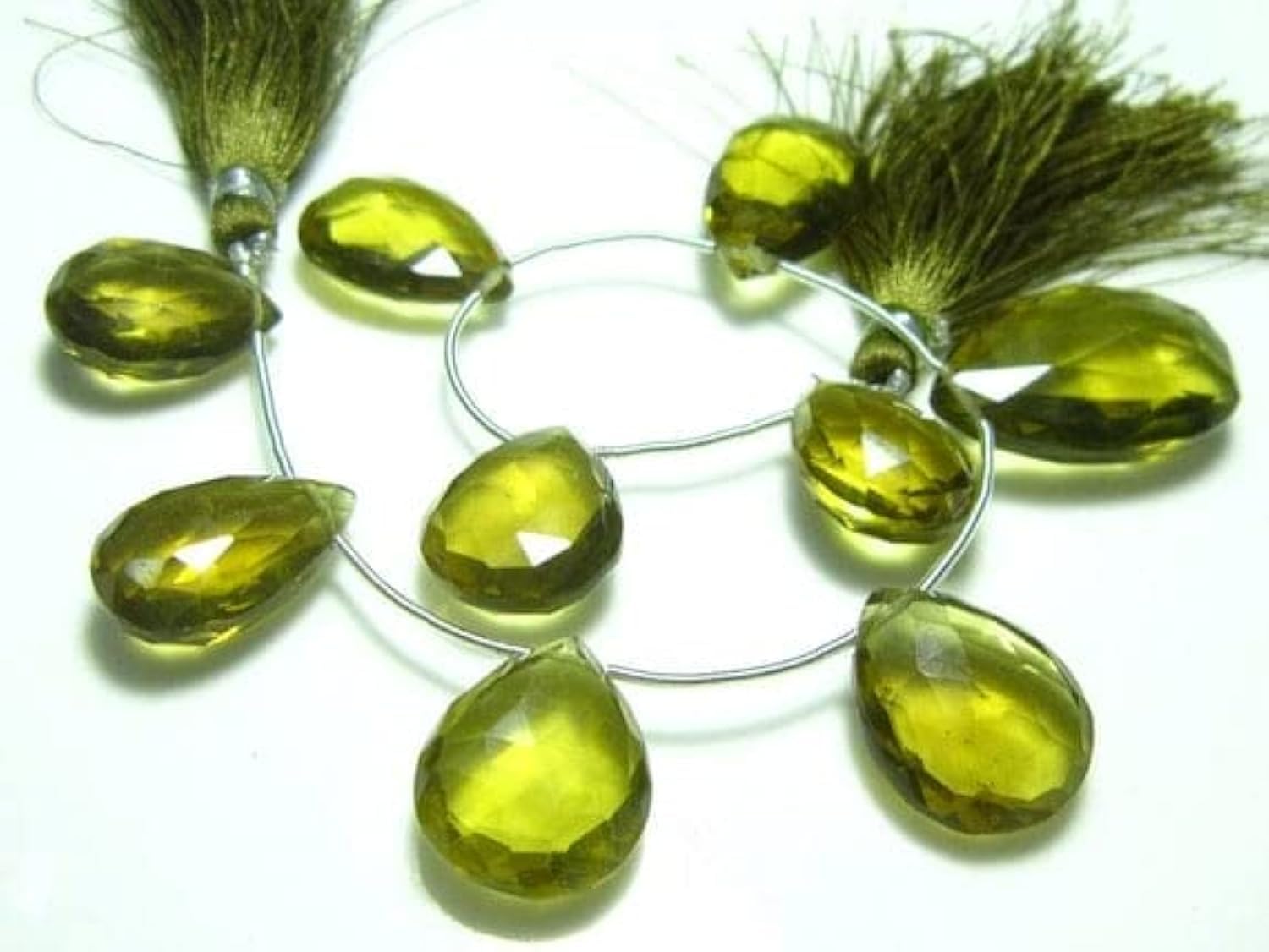 Quartz miel briolette pour créer vos bijoux d'été bohème chic et colliers de créateur
