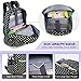 Vbiger 3 in 1 School Bag Waterproof Nylon Shoulder Daypack Polka Dot Bookbags Backpacks Cell Phone Messenger Bags Pencil Case (Dark Blue)