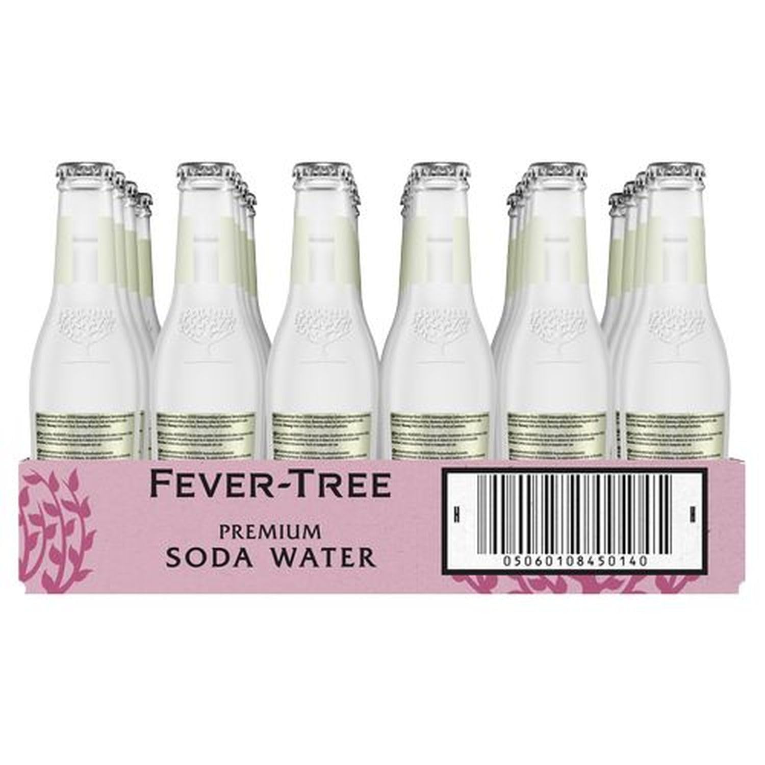 FEVER-TREE -24 Bouteilles de 200ml de Premium Soda Water - Spring Water