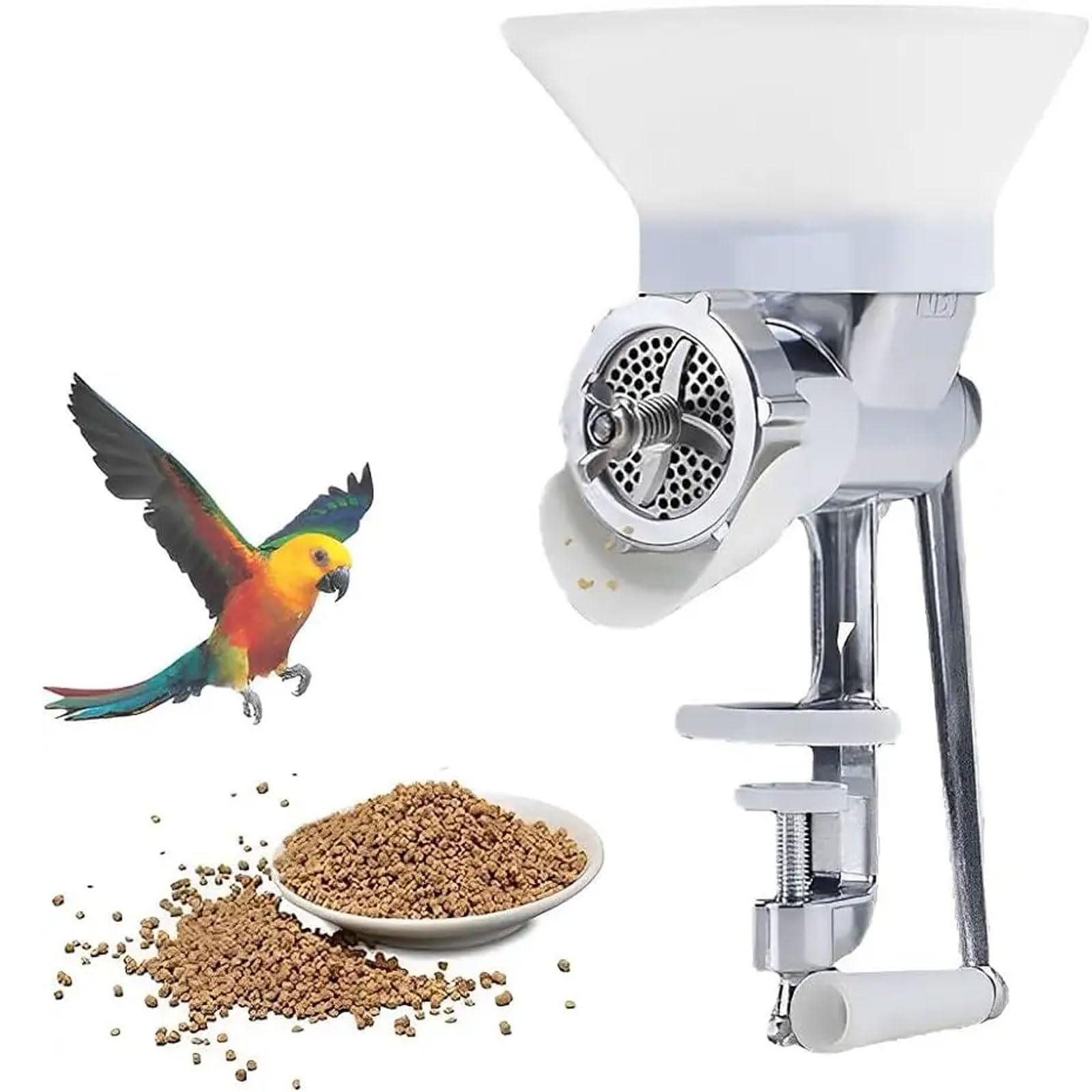 Handkurbel-Futtermaschine Für Den Haushalt, Manuelle Pellet-Futtermaschine Mit Pelletplattenformen, Futterformmaschine Für Kleintiere Für Fische, Vögel, Katzen Und Hunde