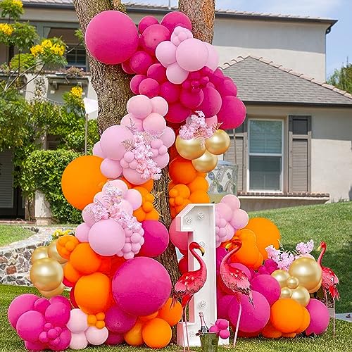 COLANANA Balloon Arch Kit,141PCS Balloon Garland Kit,Purple Orange Birthday Decorations for Adult Kids Birthday,Baby Shower,Wedding,Anniversary,Carnival Party - Image 2