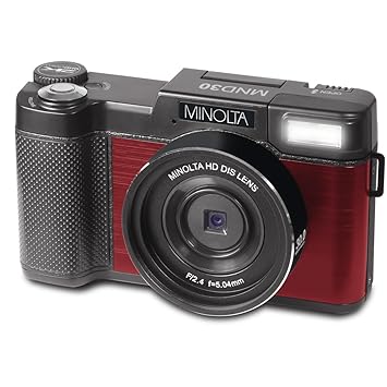 Konica Minolta Mnd30 30 Mp / 2.7K Ultra Hd Digital 32 GB Camera (Red)