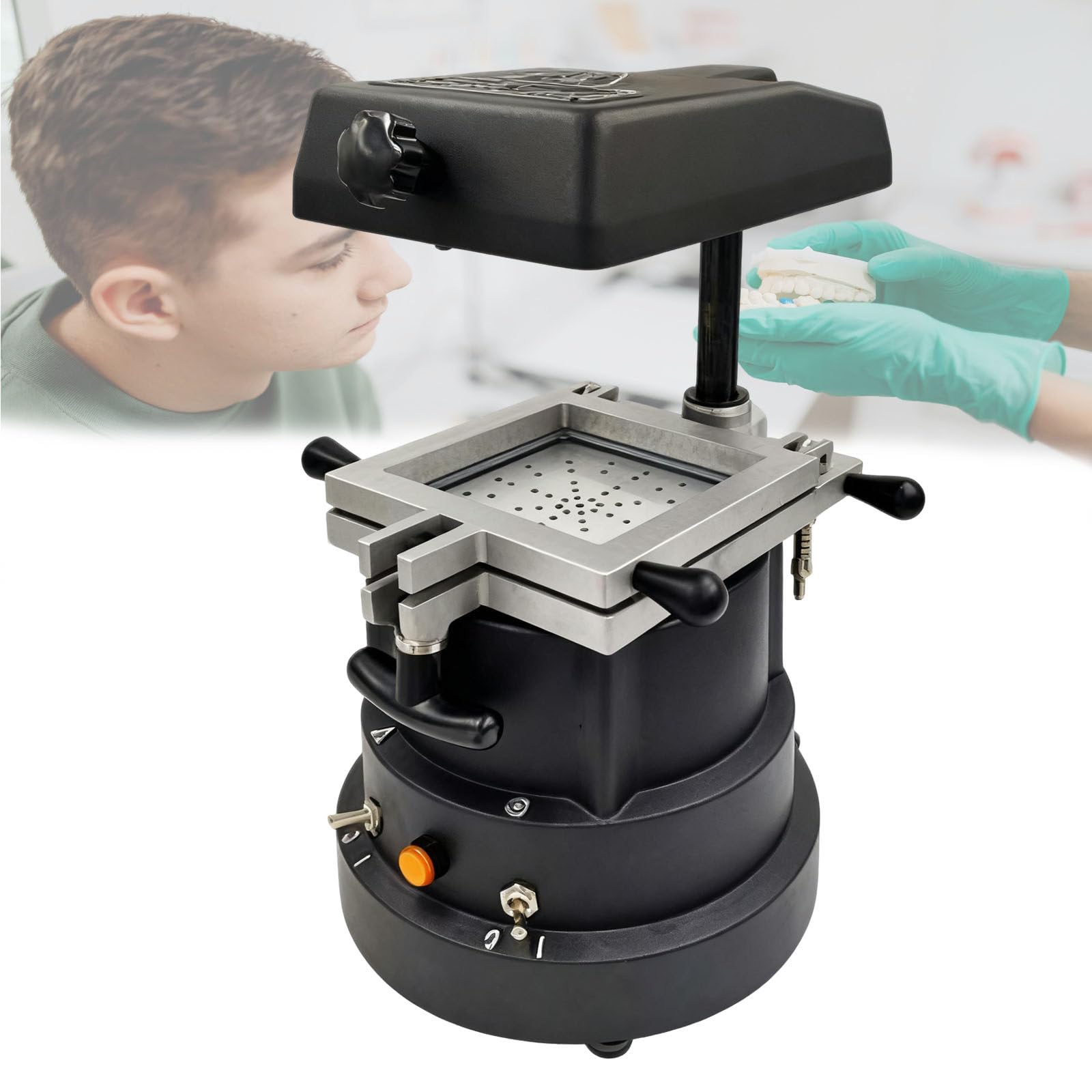 1200w Dental Vakuum Formgerät,Automatisches Vakuum Formgerät,Thermoformer,Kieferorthopädische Laborausrüstung,Ohne Stahlkugeln,Für Retainer Und Aligner