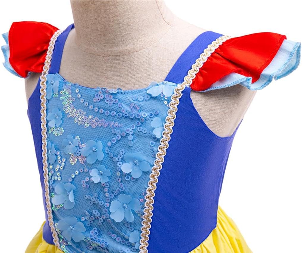 Dressy Daisy Baby Toddler Little Girls Princess Everyday Play Dress Halloween Costume Birthday Party Clothes Outfit - Image 4