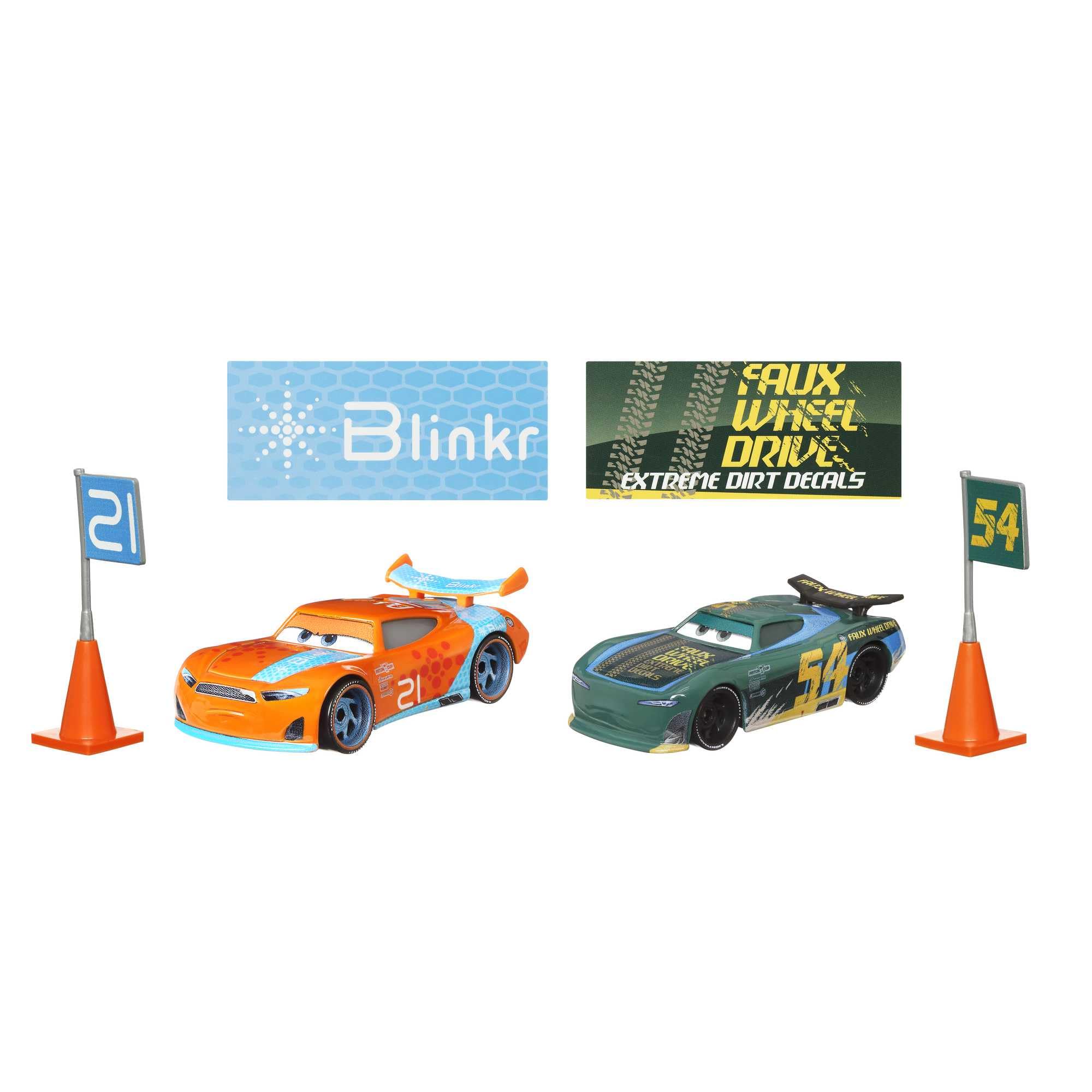 Amazon.com: Disney Cars 2022 Fan-Favorite 2-Pack with Race Team