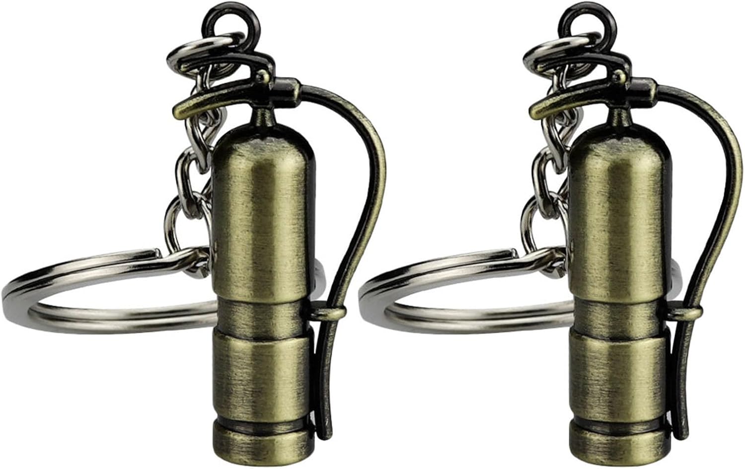 NUOBESTY 2pcs Keychain Alloy Zinc Alloy Decorative Key Pendant