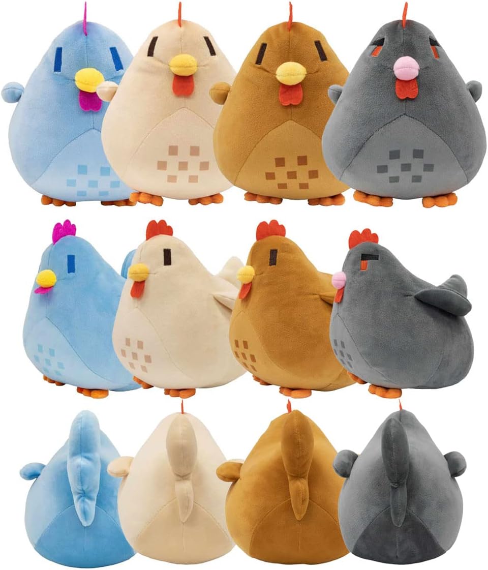 Stardew Valley Chicken Plush 20cm Chicken Pillow Plush Toy Doll Hen Plushie