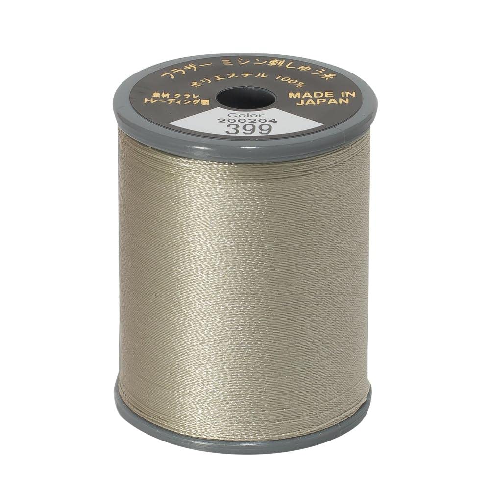 Brother Grey Embroidery Thread 300M - Warm Shade 399