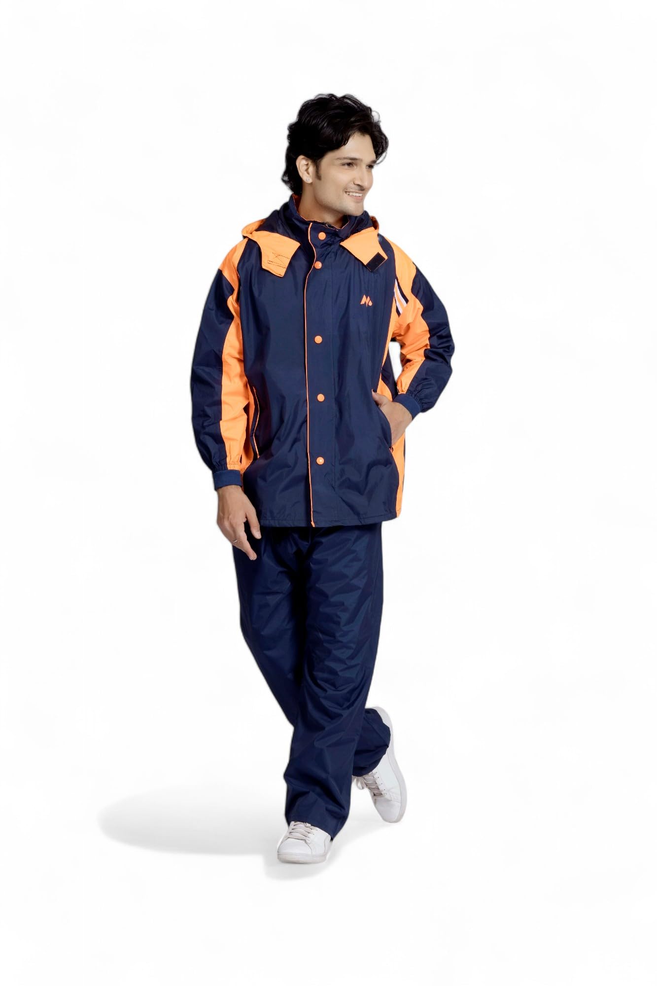 Raincoat for Men Waterproof | Dual Colour Tone, PU Taping, Stylish Jacket & Pant Set, Adjustable Hood, Heavy Duty Monsoon Rainwear-image-23