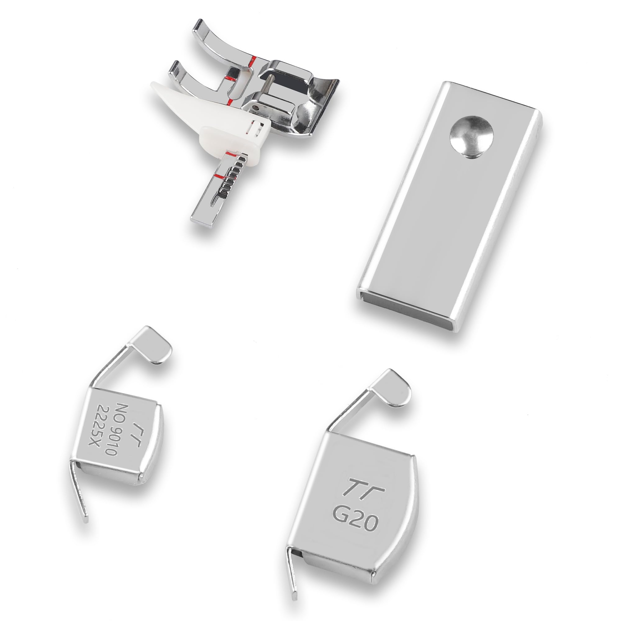 VAKS 3 Models of Magnetic Seam Guide, 1 Adjustable Guide Sewing Machine Presser Foot for Sewing Machine Accessories