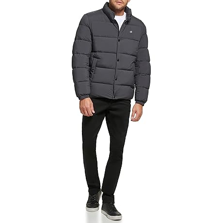 Calvin Klein Men's Down Puffer Jacket | Winter Coat| Water Resistant