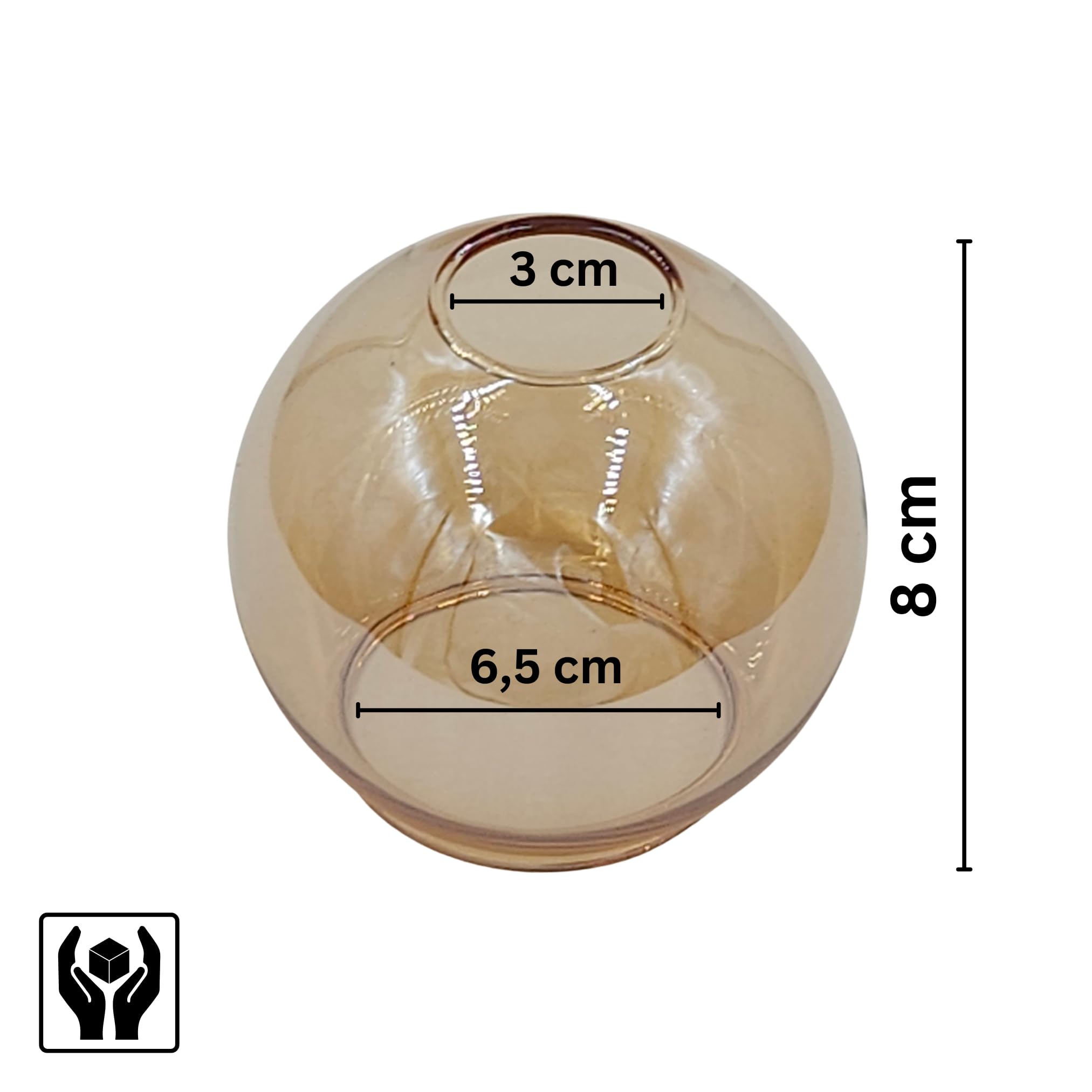 Set di 5 paralumi E14 Castello, colore oro, vetro di ricambio per lampada a sospensione, lampada da comodino, faretto da soffitto e lampada