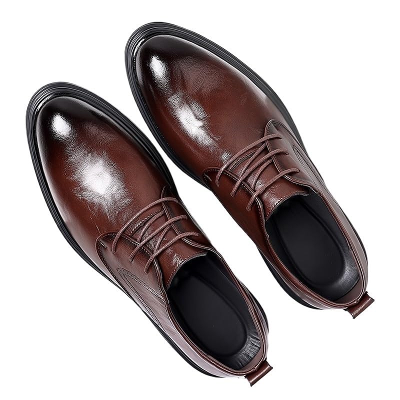 Men's British Style Wedding Shoes Genuine Leather Breathable Business Formal Oxfords Spring Groom Dress Shoes