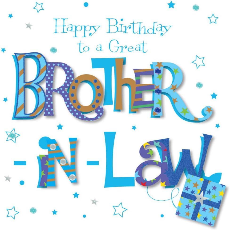 Great Brother-in-Law Happy Birthday Greeting Card by Talking Pictures Cards