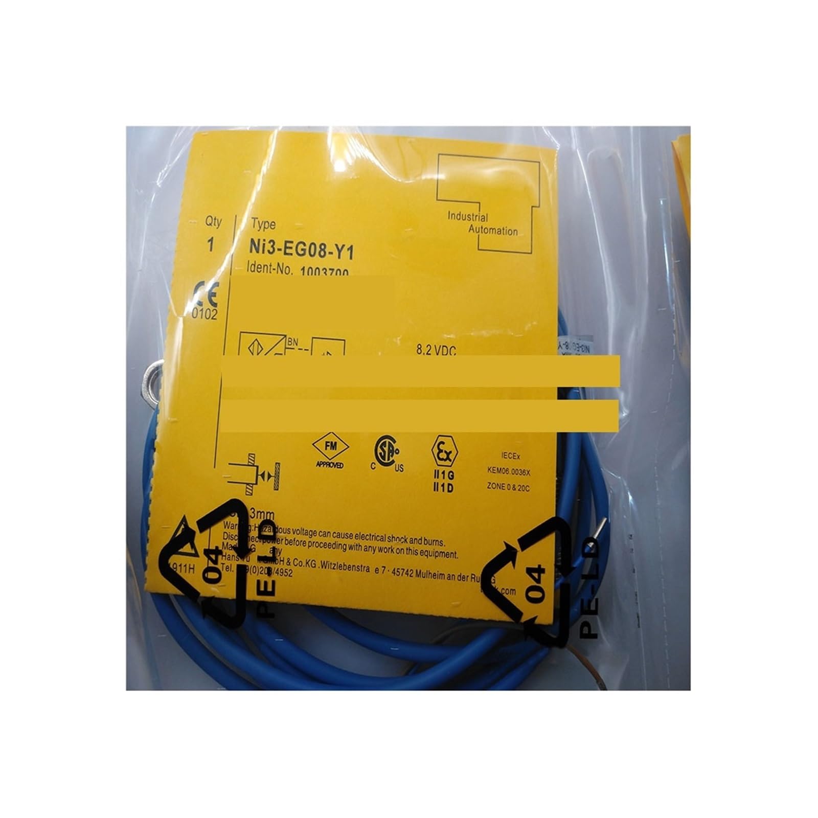 Détecteur NI3-EG08-Y1 capteur de proximité inductif NI3-EG08K-Y1 cylindrique M8