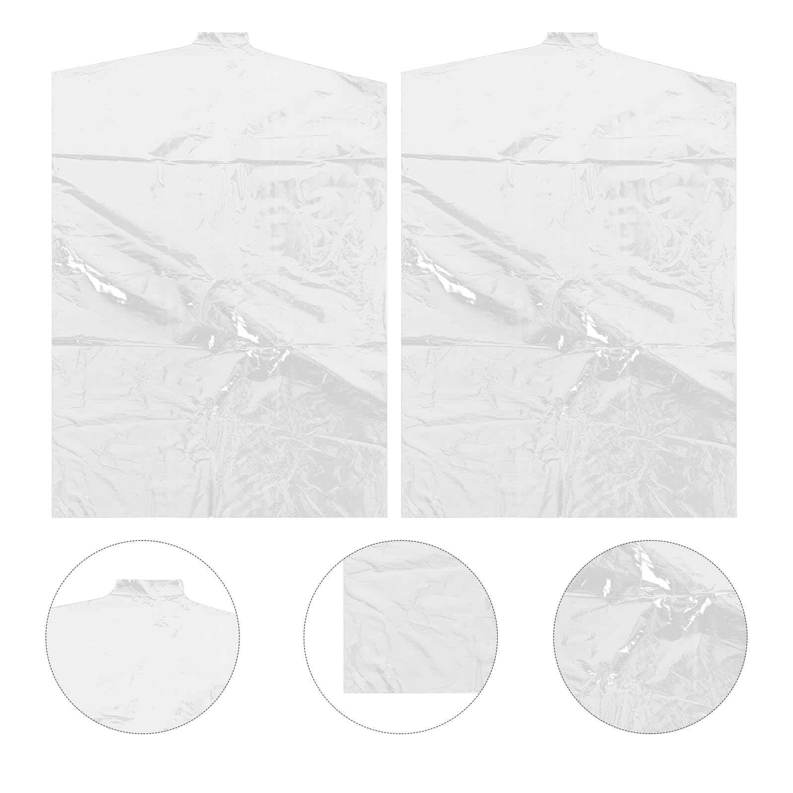Kinderkleidersack 50 Stück Pe Transparent für Hemden und Anzüge | Staubschutz für Hotel und Lagerung, Leicht und Praktisch, 45x70cm, für Kinderkleidung