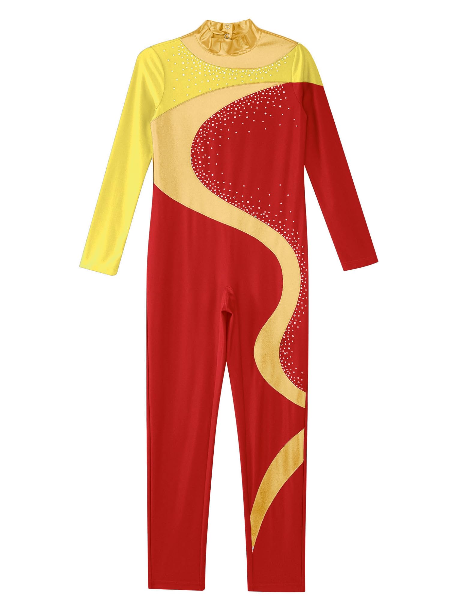 Oyolan Body De Danza Niña Mono Elástico De Gimnasia Rítmica Maillot Brillante De Patinaje Artistico Mono De Deportivo Fitness Yoga