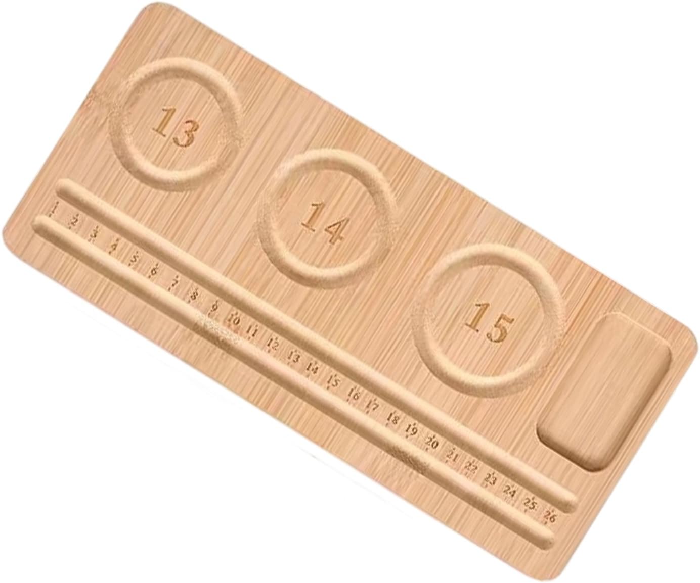 Wood Beading Board Jewelry Designing Plate Craft Tray Jewelry Making Accessory Wood Texture for Necklace and Bead Board