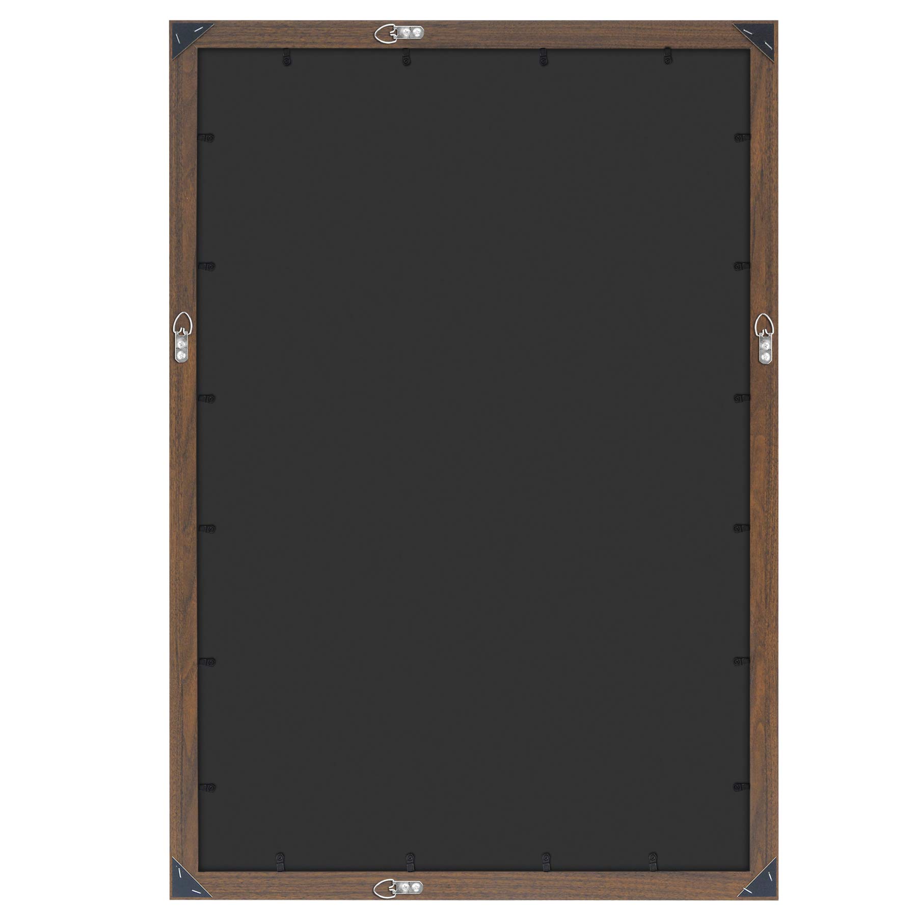 Americanflat 24x36 Poster Frame in Mahogany with Polished Plexiglass - Horizontal and Vertical Formats with Included Hanging Hardware
