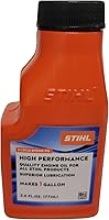 Vista 3 de STIHL 0781 319 8008. Aceite de motor de 2 ciclos de alto rendimiento de 2,6 Onzas. Paquete de 6