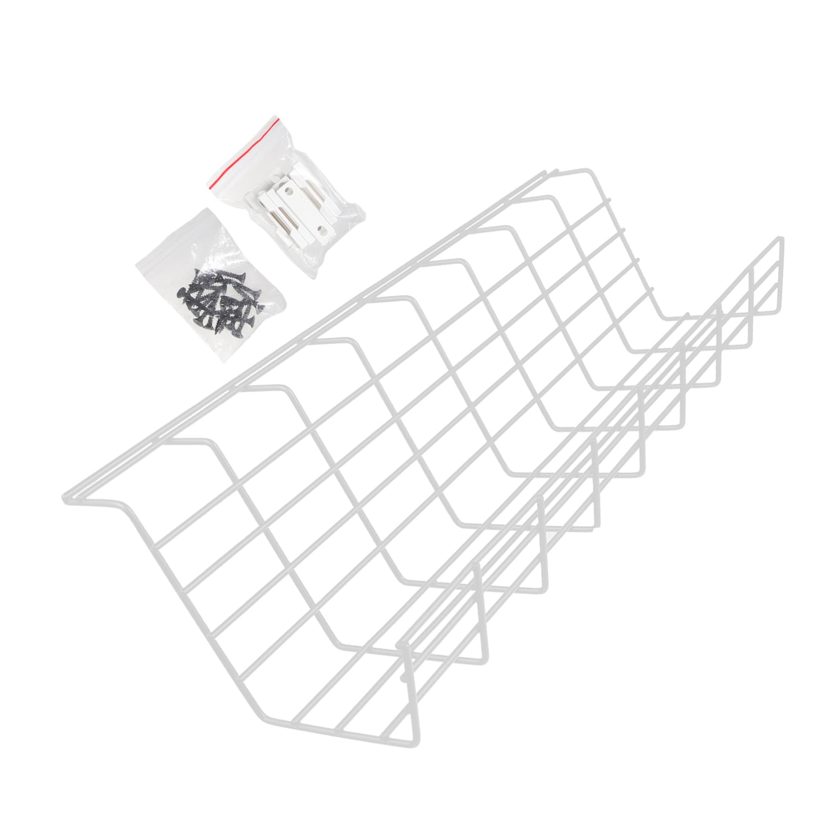 Organisateur de Câbles sous Table 1 Pièce en Fer Blanc