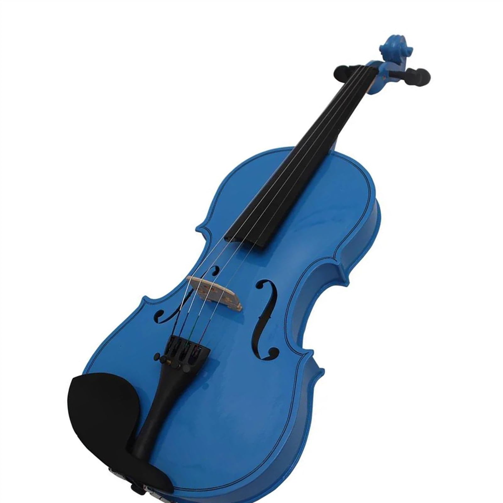 Geige 4/4 Violine Dunkelblau Massivholz Violinenset Für Üben