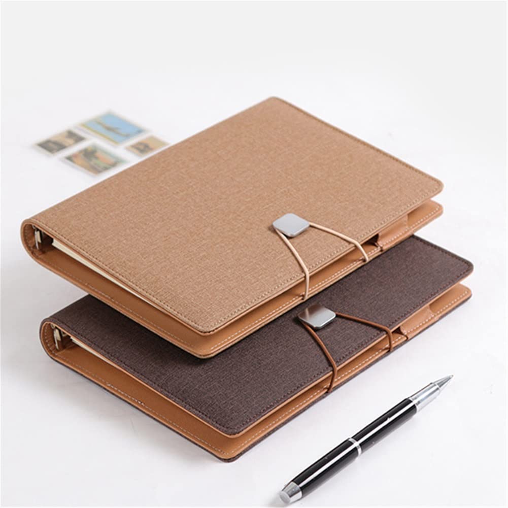SePKUs Notebook Aziendale di Fascia Alta per riunioni, diario a Spirale a 6 Fori, Blocco Note, Agenda addensata, Simpatico diario Personale A5, Regalo (Stile C)