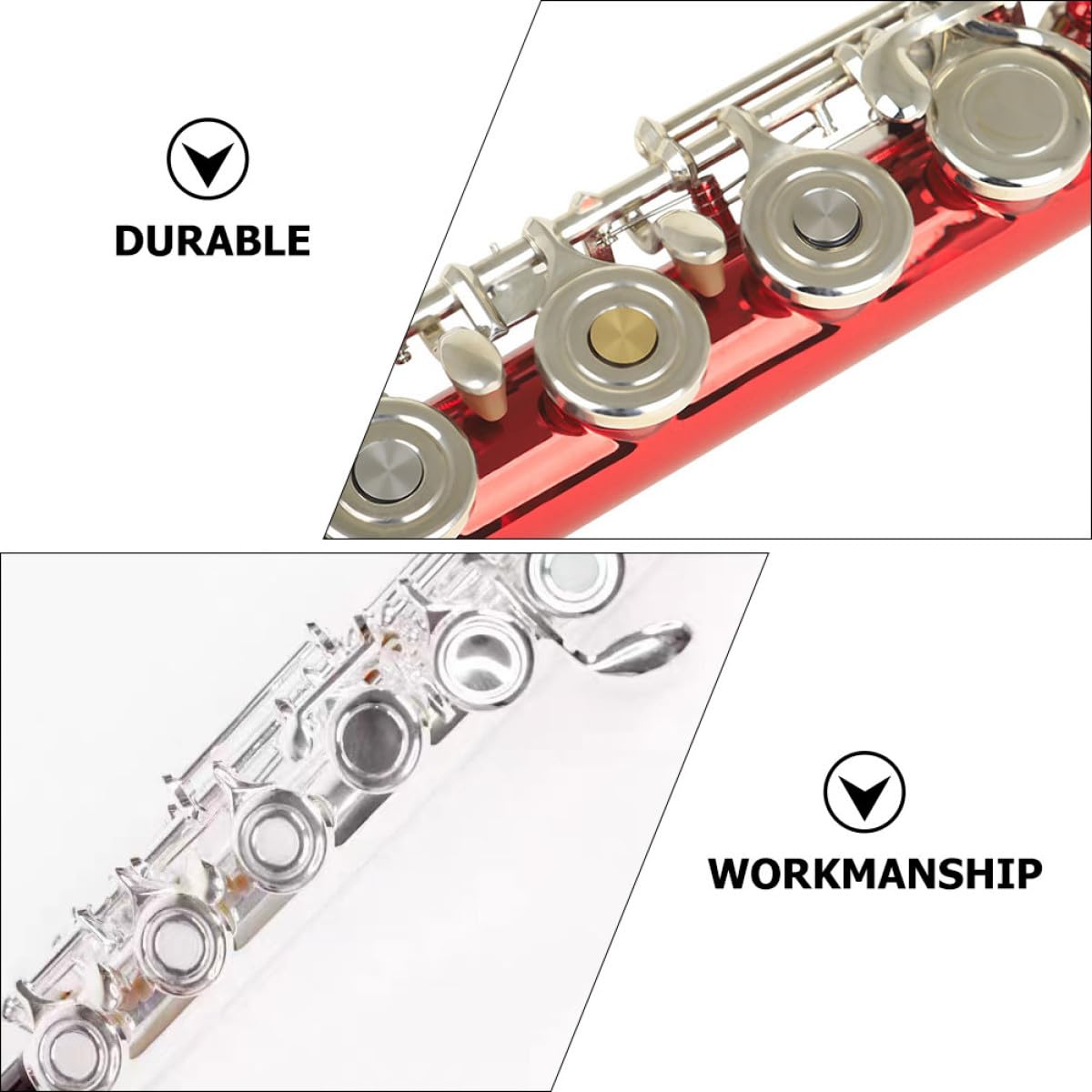 YARNOW 10 Stück Flötenzubehör Metall und Silikon Schalllochstopfen Reparatur Stöpsel für Offene und Geschlossene Querflöten Kompakt für Musiker und Flötenliebhaber