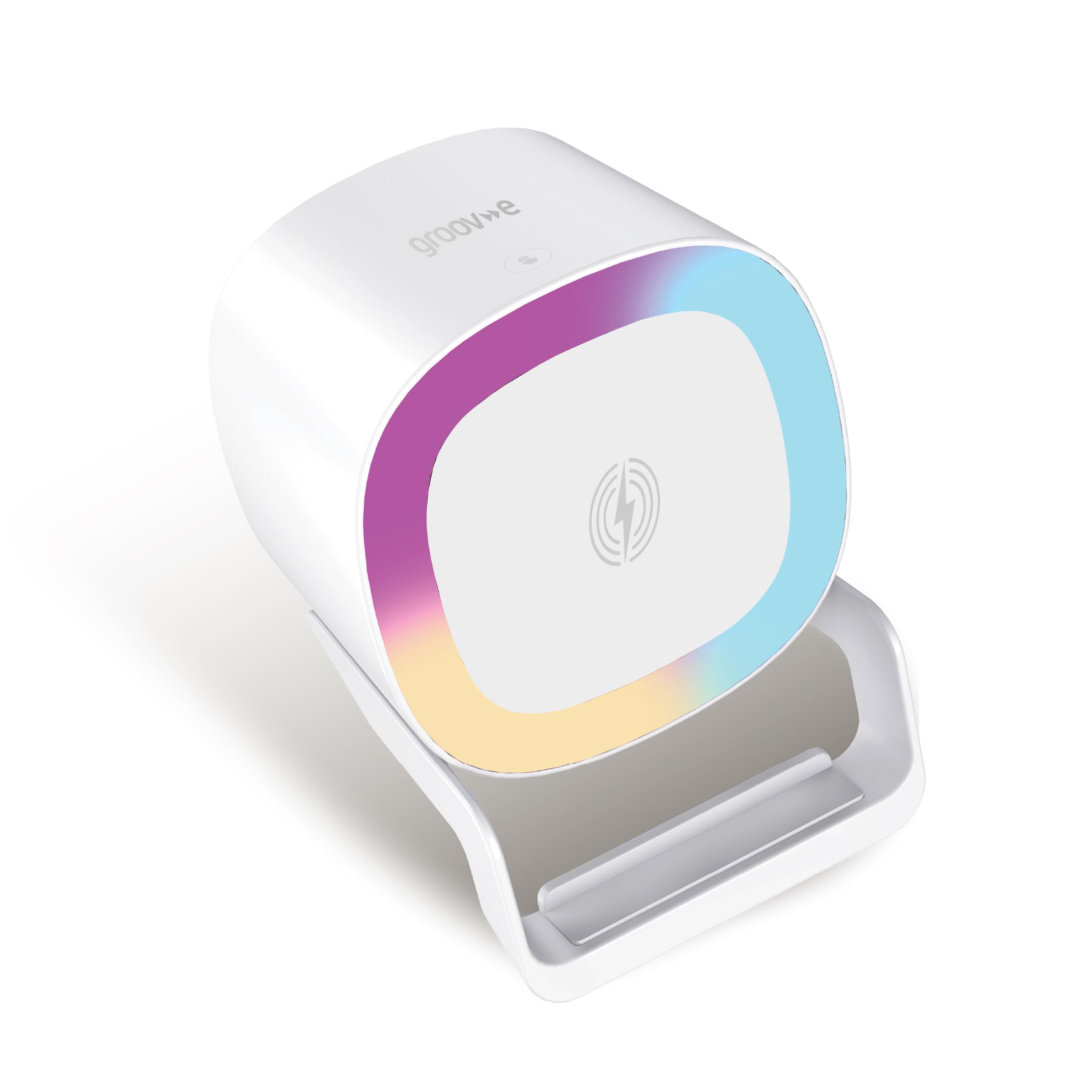 Groov-E Unisex White Smartphone Holder With Wireless Charging -
