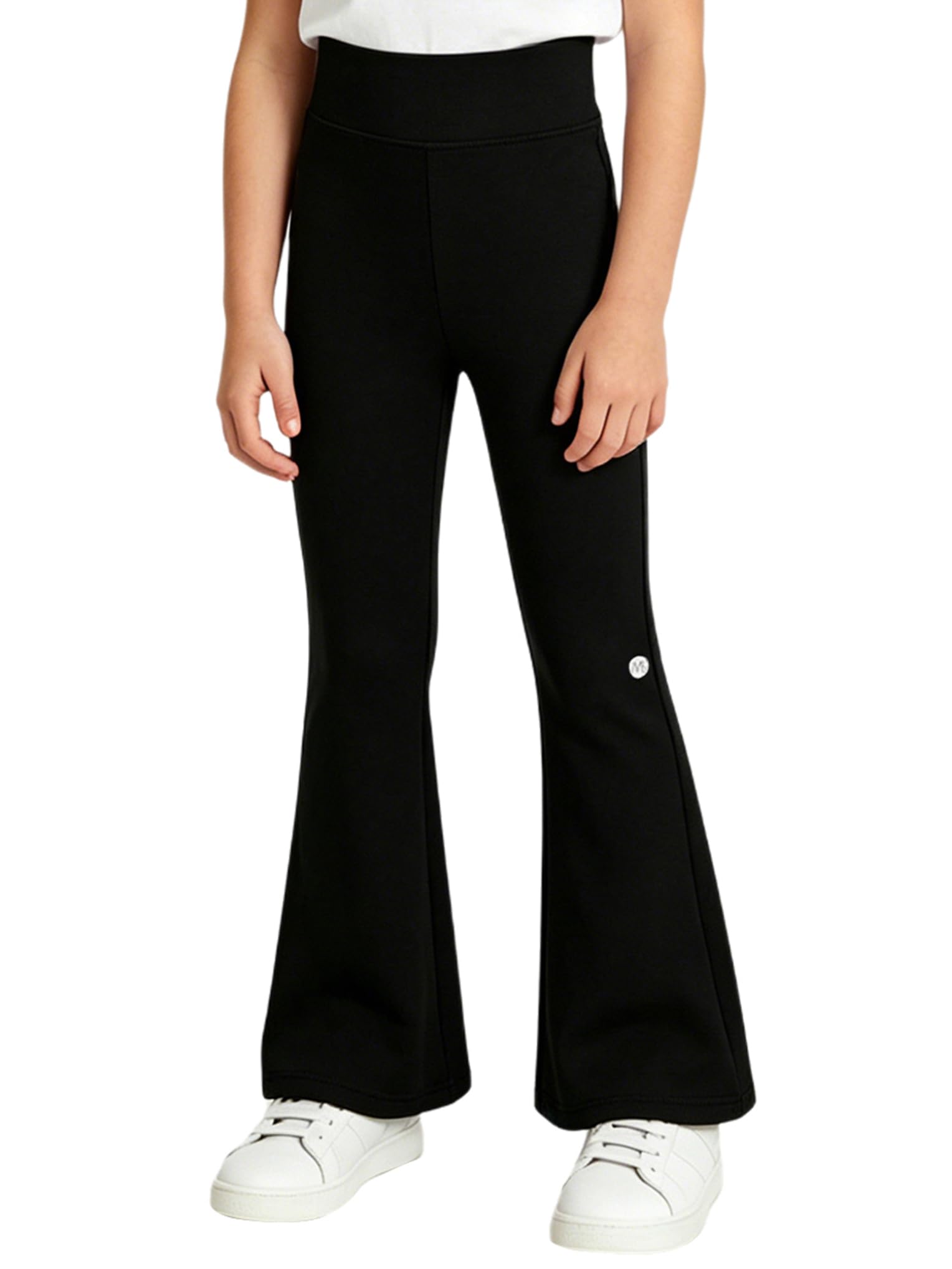 Pantaloni Svasati per Bambina con Elastico in Vita Pantaloni a Campana Leggins Sportivi Push Up Fared Leggings Palestra Fitness Yoga Danza