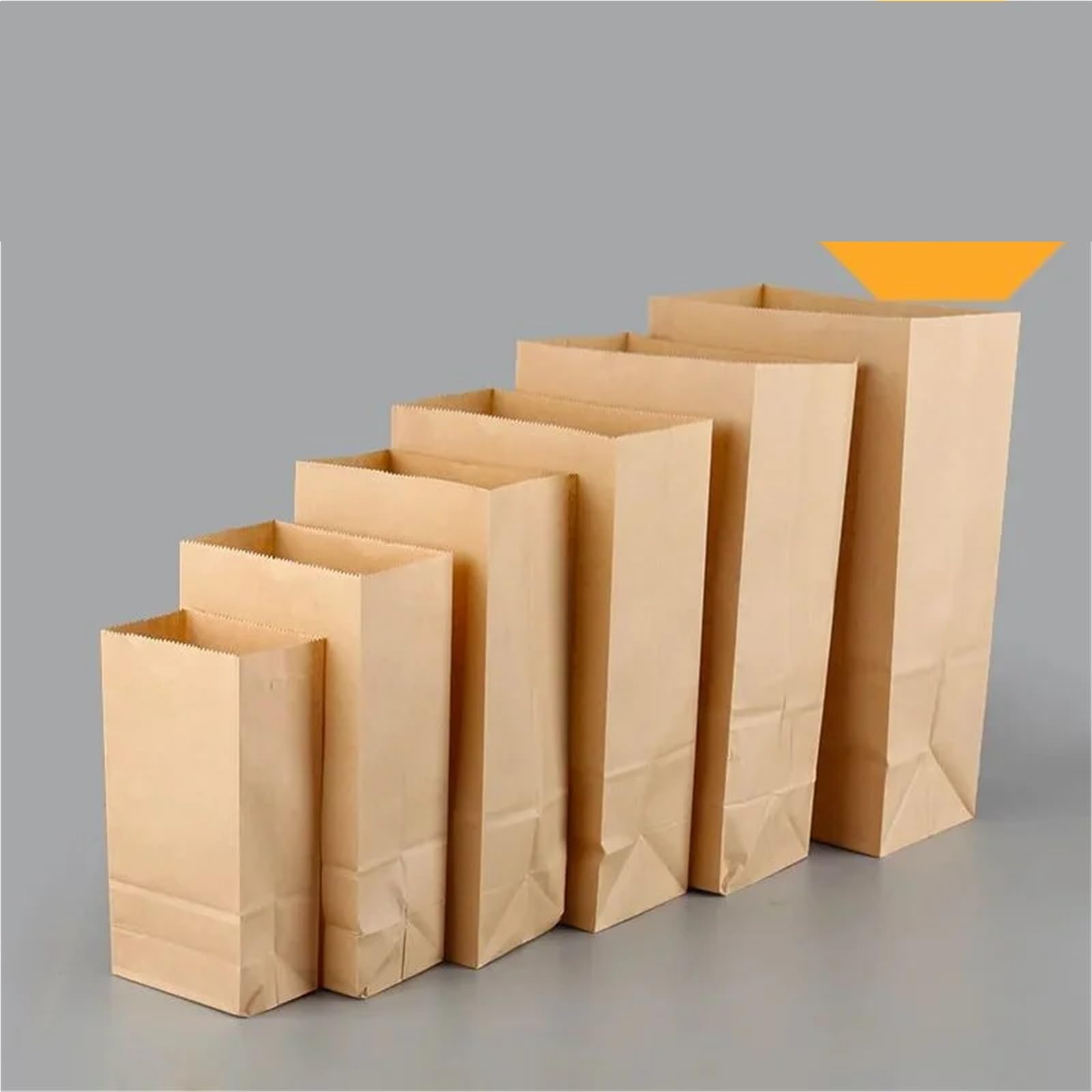 Sacchetti Pane In Carta Kraft 25/50 pezzi Sacchetti di carta Kraft Marrone Squisito Sacchetto regalo Cibo da asporto Imballaggio for dolciumi Conservazione(1500 Pieces,32x18x11cm)