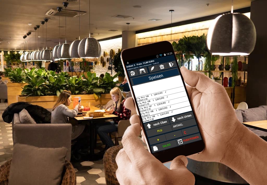 10" Gastro Kassensystem mit Handheld – POS Kasse für Restaurant, Bar, Cafe oder Gaststätte – kompakt & effizient – ohne Abo, mit Bondrucker – TSE-konform – BLITZKASSE PRO