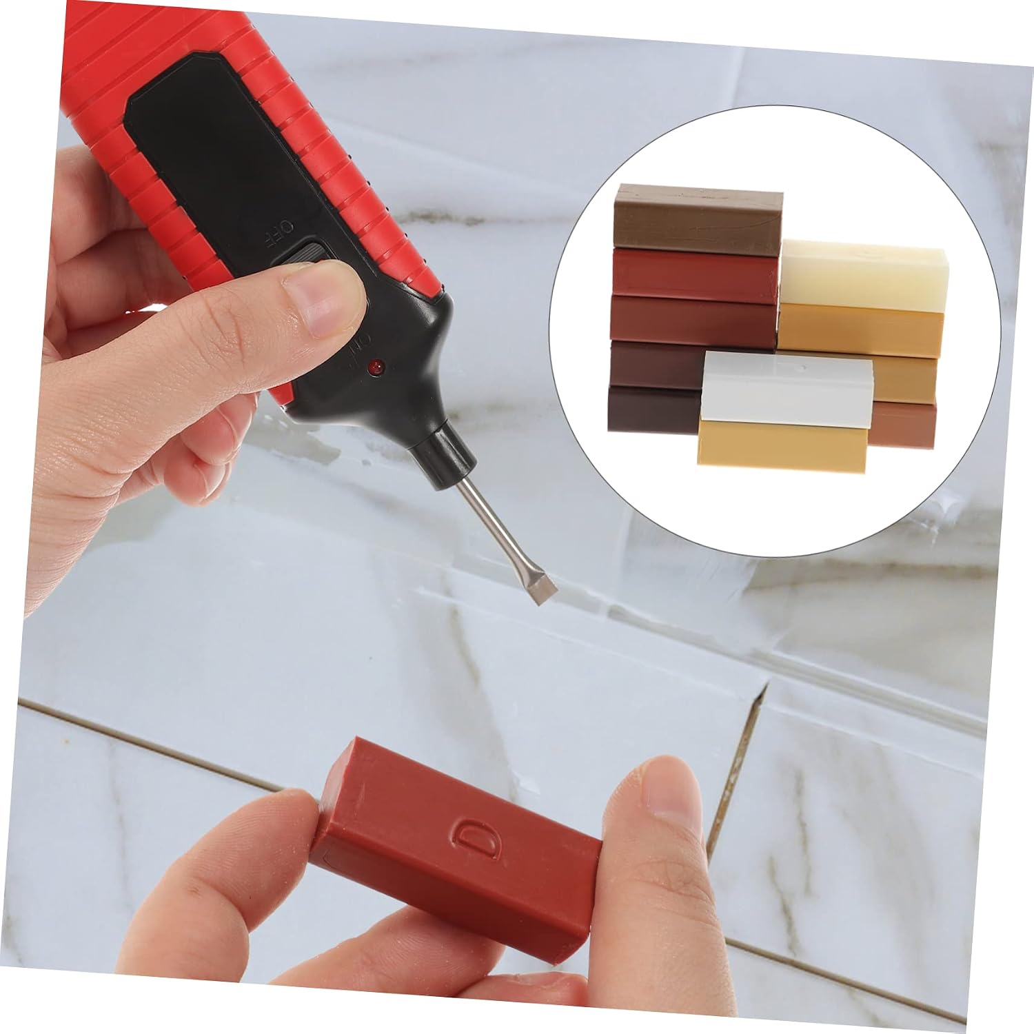 1set Wood Floor Scratch Remover Kit Colors Lvt Floor Scratch Repair Wax Filler Tool
