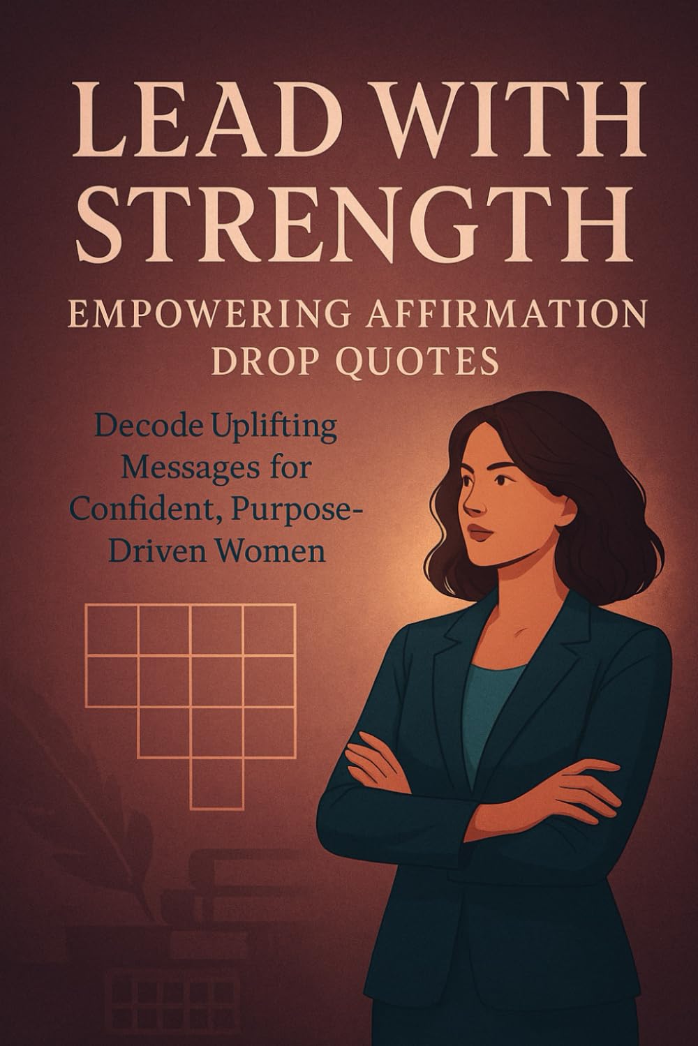 Lead with Strength - Empowering Affirmation Drop Quotes: Decode Uplifting Messages for Confident, Purpose-Driven Women