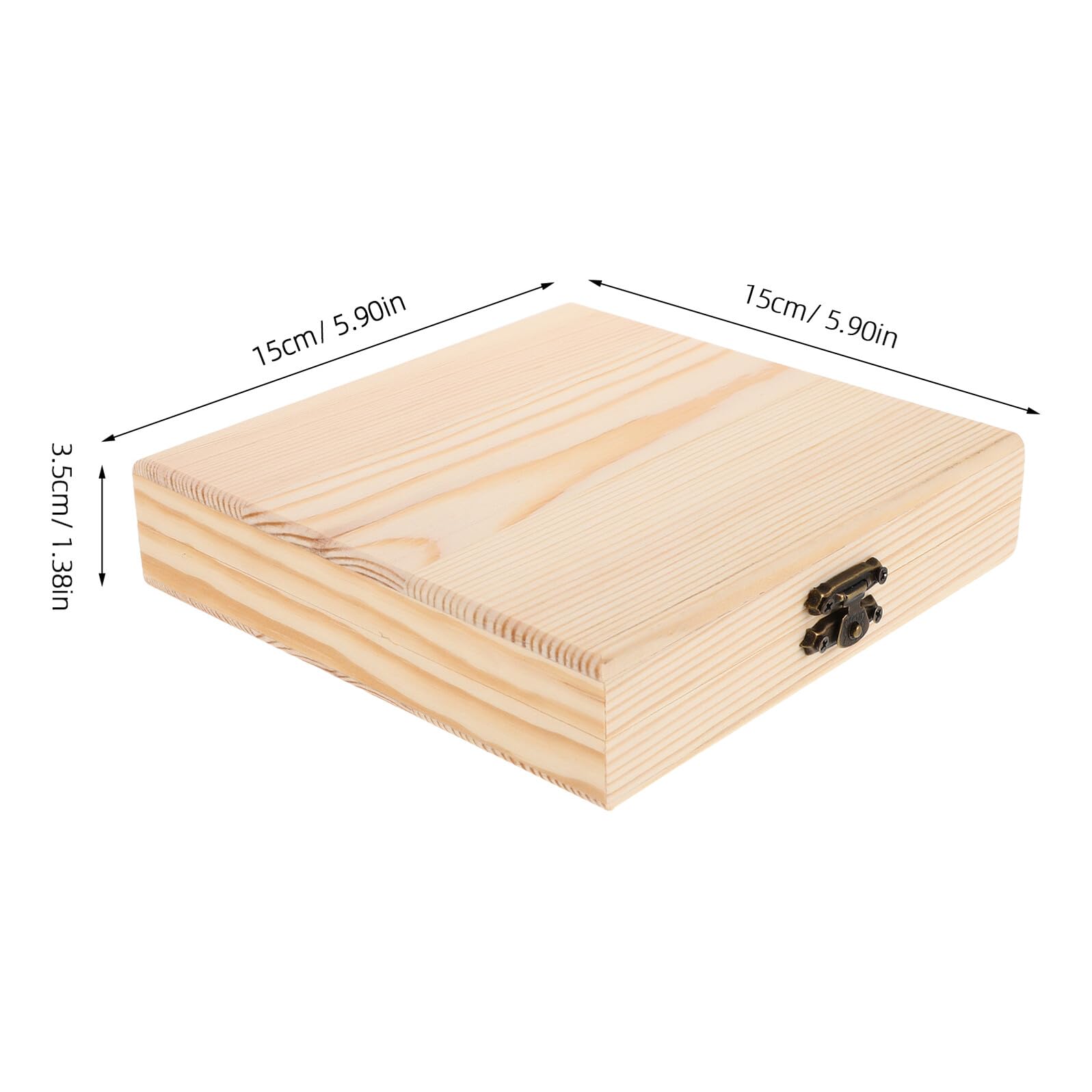 Mikikit Scatola Espositiva per CD e Dvd in Legno Quadrata Stile Rustico e Retrò, Organizer Versatile la Conservazione di Dischi in Casa e Ufficio