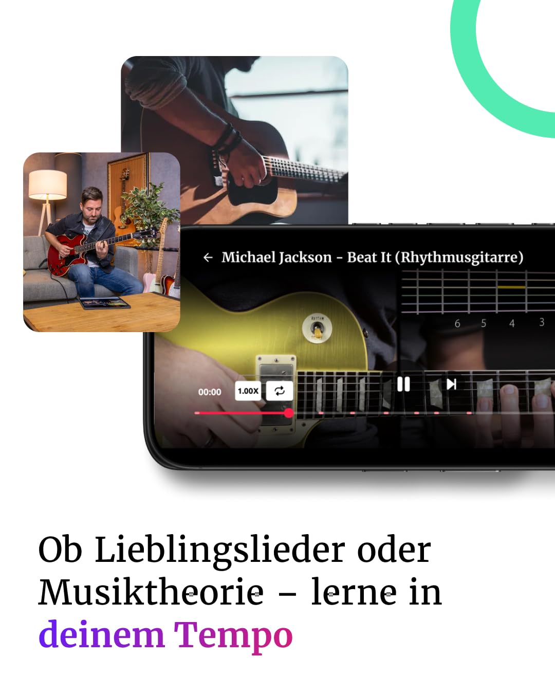 music2me.com: Gitarre lernen - Online Gitarrenunterricht für Anfänger und Fortgeschrittene, deutschsprachig (Aktivierungscode für 3 Monate)