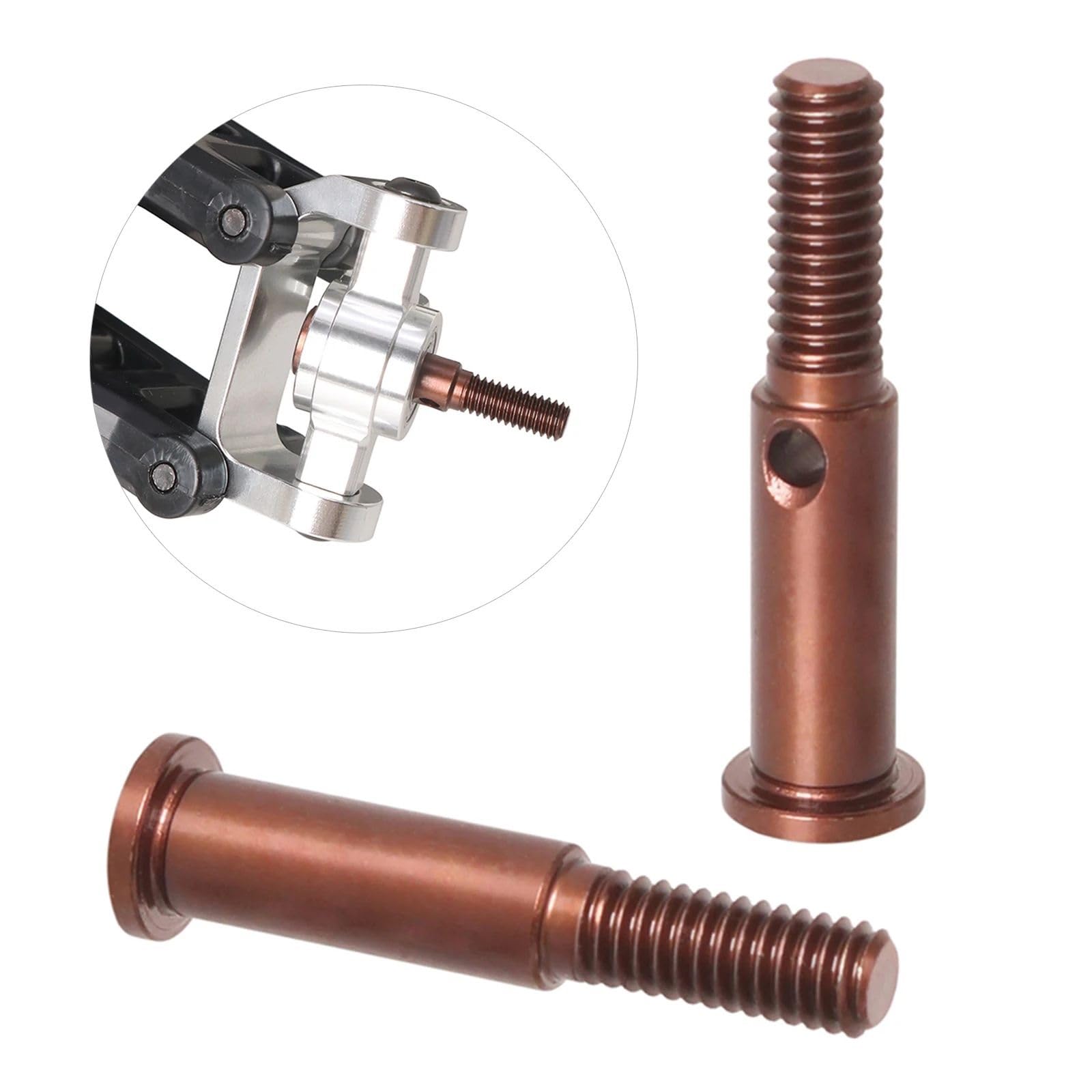 Per Tamiya Per Fighter Per NXGEN DT04 58741 Yue Elettrico 1/10 Telaio Anteriore Tazza Strumento Albero In Acciaio RC Auto Parti Di Aggiornamento Giocattoli RC
