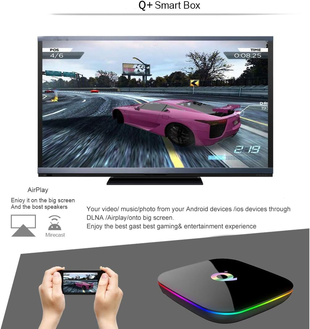 Android 10.0 TV Box, 4 Go RAM 32 Go ROM H616 Quad-Core Cortex-A53 GPU