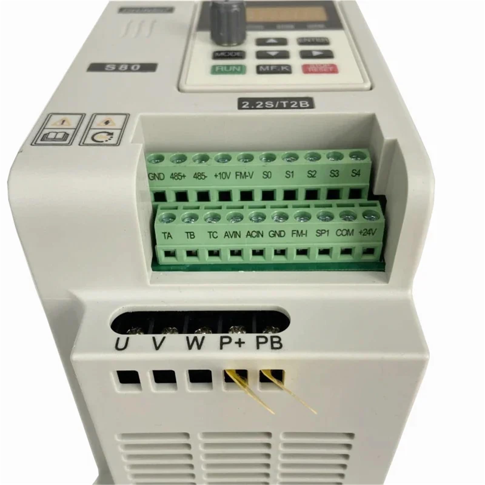 Inverter vettoriale VFD 0-999HZ VFD 1,5 2,2 3,7 5,5kw 220V 380V Inverter di Uscita azionamento a frequenza variabile Resistenza di frenatura(ZUKED-220V-3.7KW)