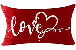 Give Thanks I Love You Most Red Love Pillow