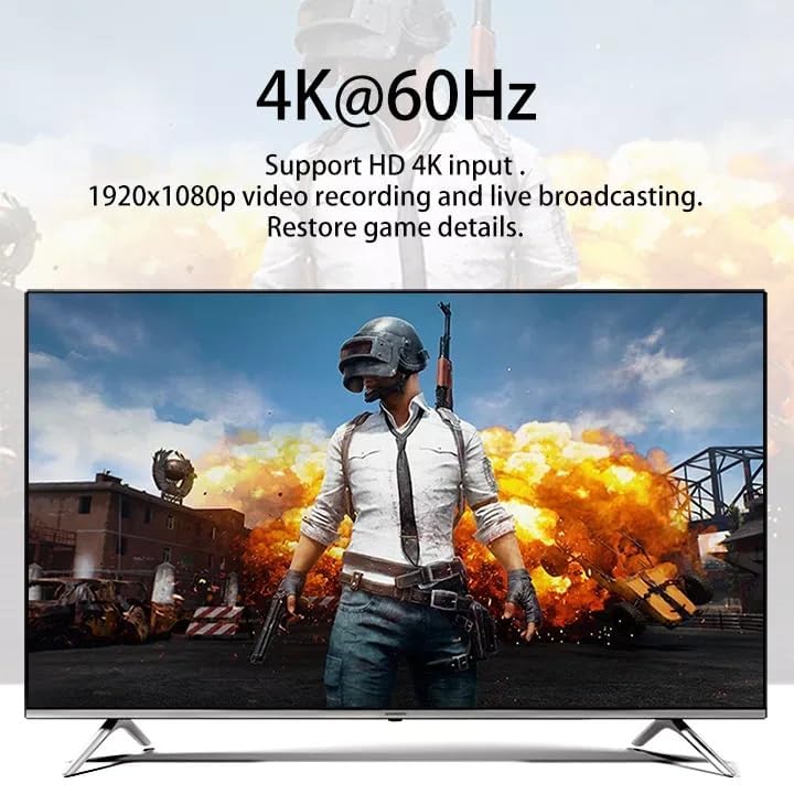 Image of USB 3.0 4K HD Video Capture Card Recording 4K 30FPS 2K 60FPS 1080P 120FPS HDMI to USB C Streaming for PS4 5 Nintendo Switch Video Recorder Box