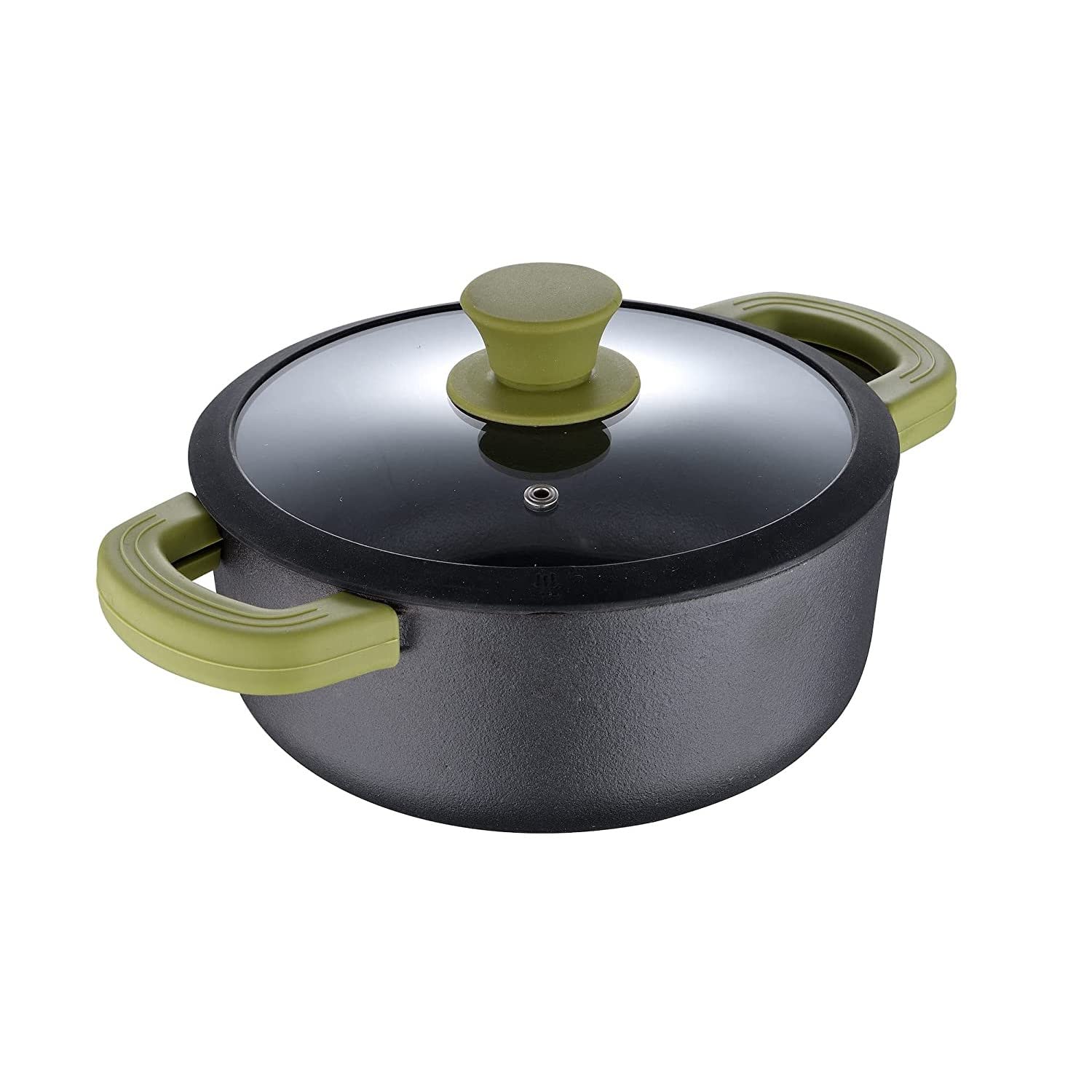 Bergner Cast Iron Casserole - 20cm, Pre-Seasoned -1