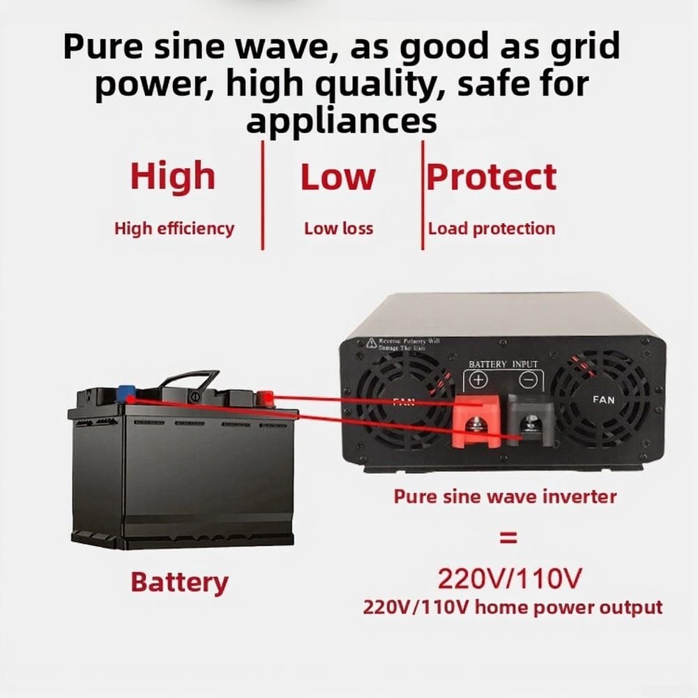 Spannungswandler 800W 24V zu 220V Reiner Sinus Inverter