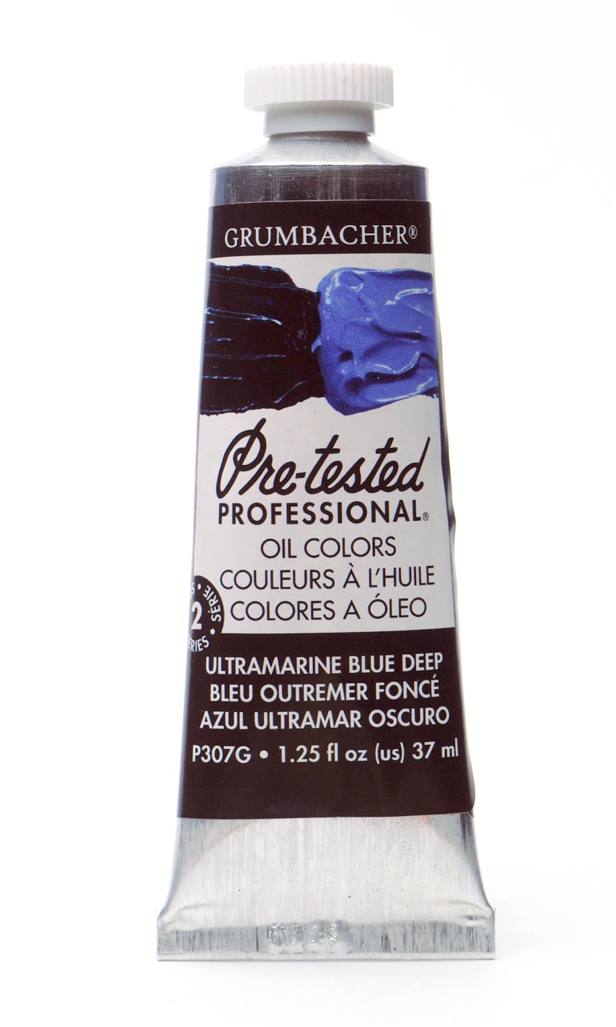 Grumbacher Pittura a olio pre-testata, 37 ml, blu oltremare profondo (P307G)