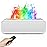 Essential Oil Diffuser, 250ml Flame Oil Diffuser - Aromatherapy Humidifier, Sound Activated Flame Effect, Rainbow Flame, Music Sync, Remote Control - Perfect for Bedroom Home Office Yoga (White)